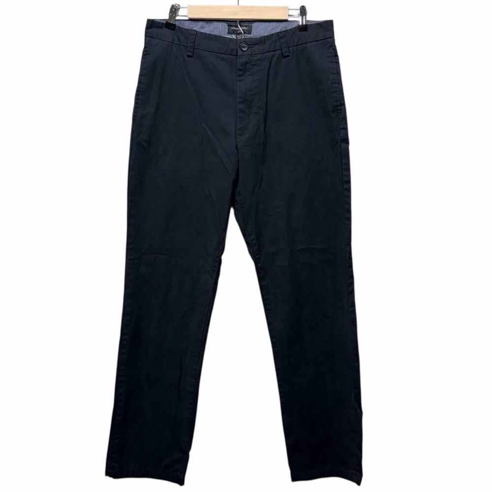 Banana‎ Republic Gavin Chinos Mens Black Slim Pants Hemmed 34x34 (tagged)
